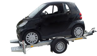 Remorque plateau multi-usages / porte voiture CU 930 kg